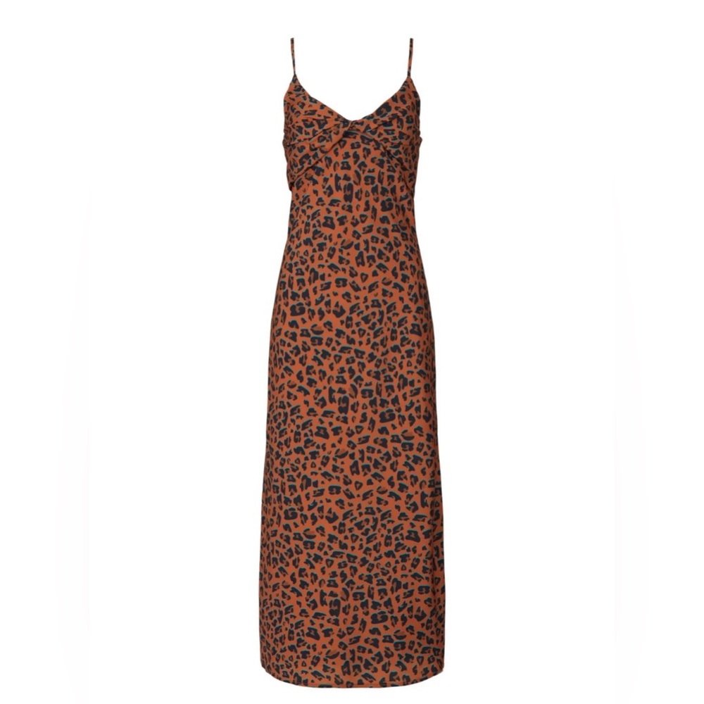 Slate & Willow Leopard Print Slip Dress